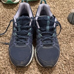 Asics Women's Athletic Shoes - Navy and Teal